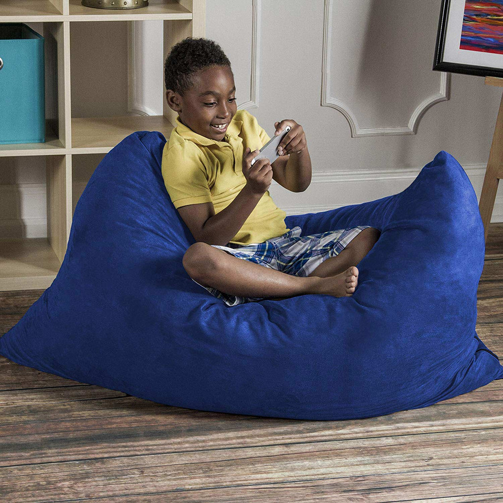 Jaxx 3.5' Pillow Saxx Kids Bean Bag Floor Pillow - Blueberry Blue