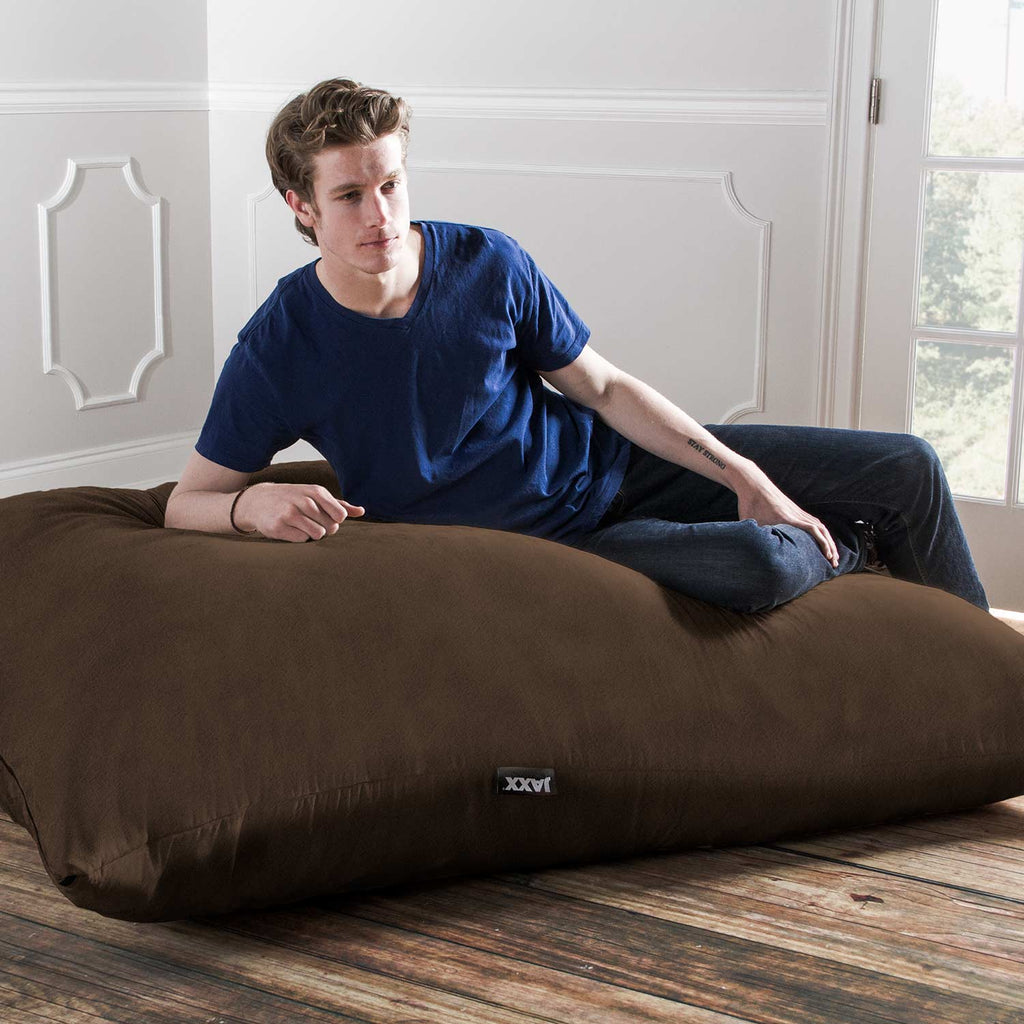 Jaxx 5.5' Pillow Saxx Adult Bean Bag Floor Pillow - Chocolate Brown