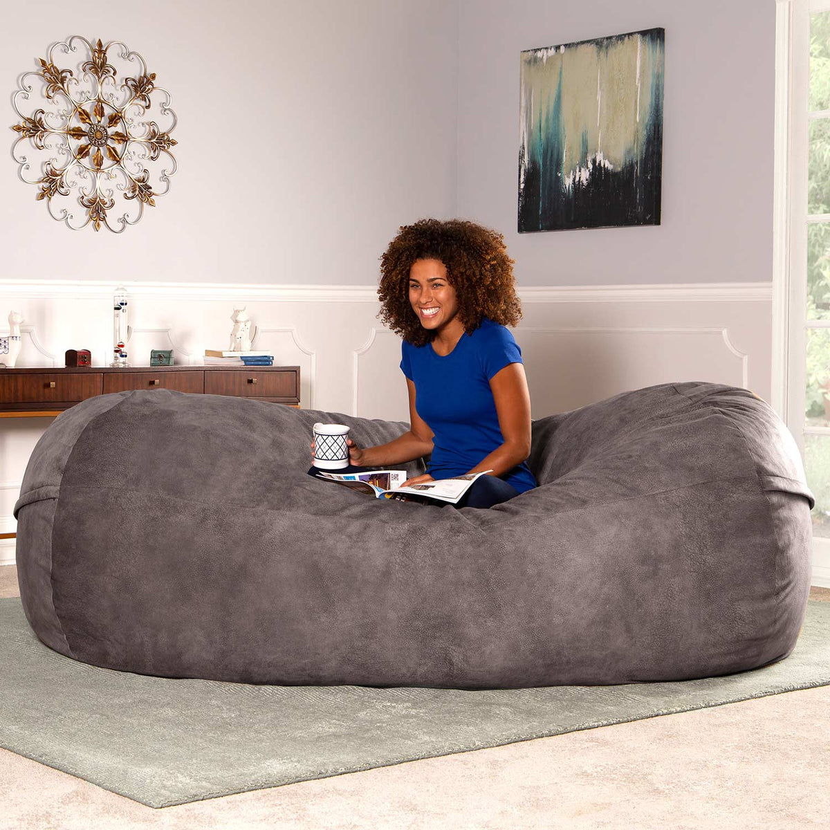 Jaxx® Lounger 7ft. Giant Bean Bag Couch