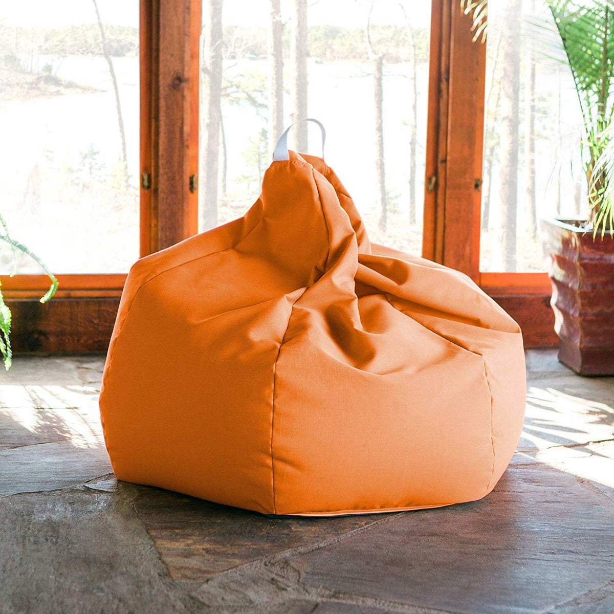 Jaxx Kiss Outdoor Bean Bag Chair - Tangerine