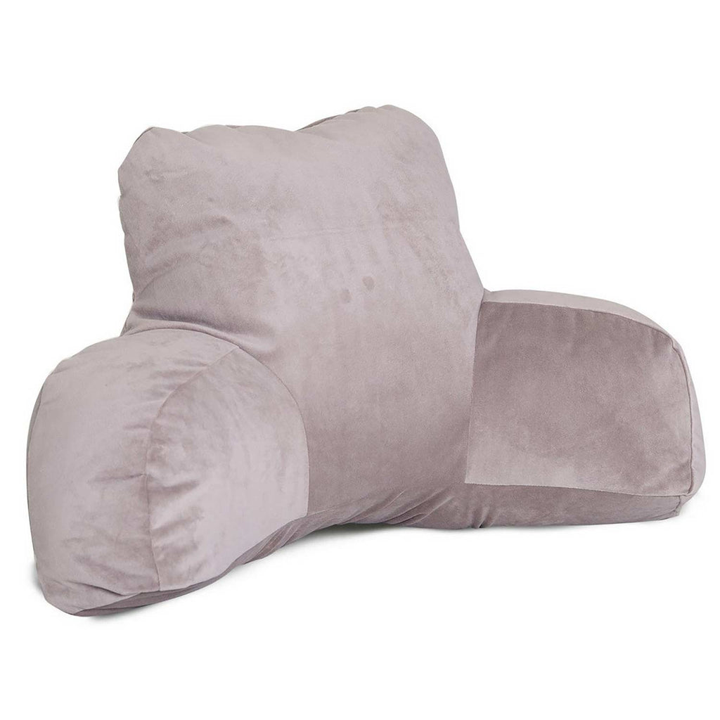 Faux Suede Reading Pillow - Steel