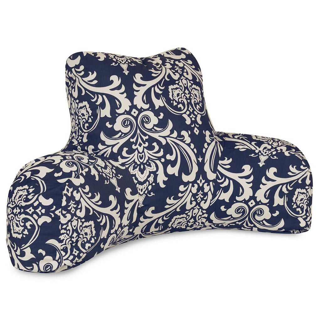 French Quarter Outdoor Reading Pillow - Navy Blue