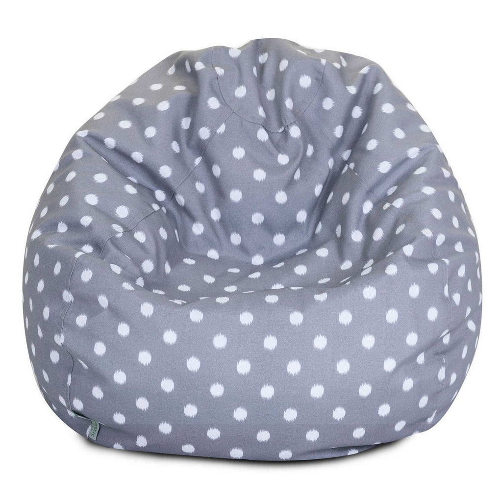 Ikat Dot Outdoor Bean Bag Chair - Gray (Sm)