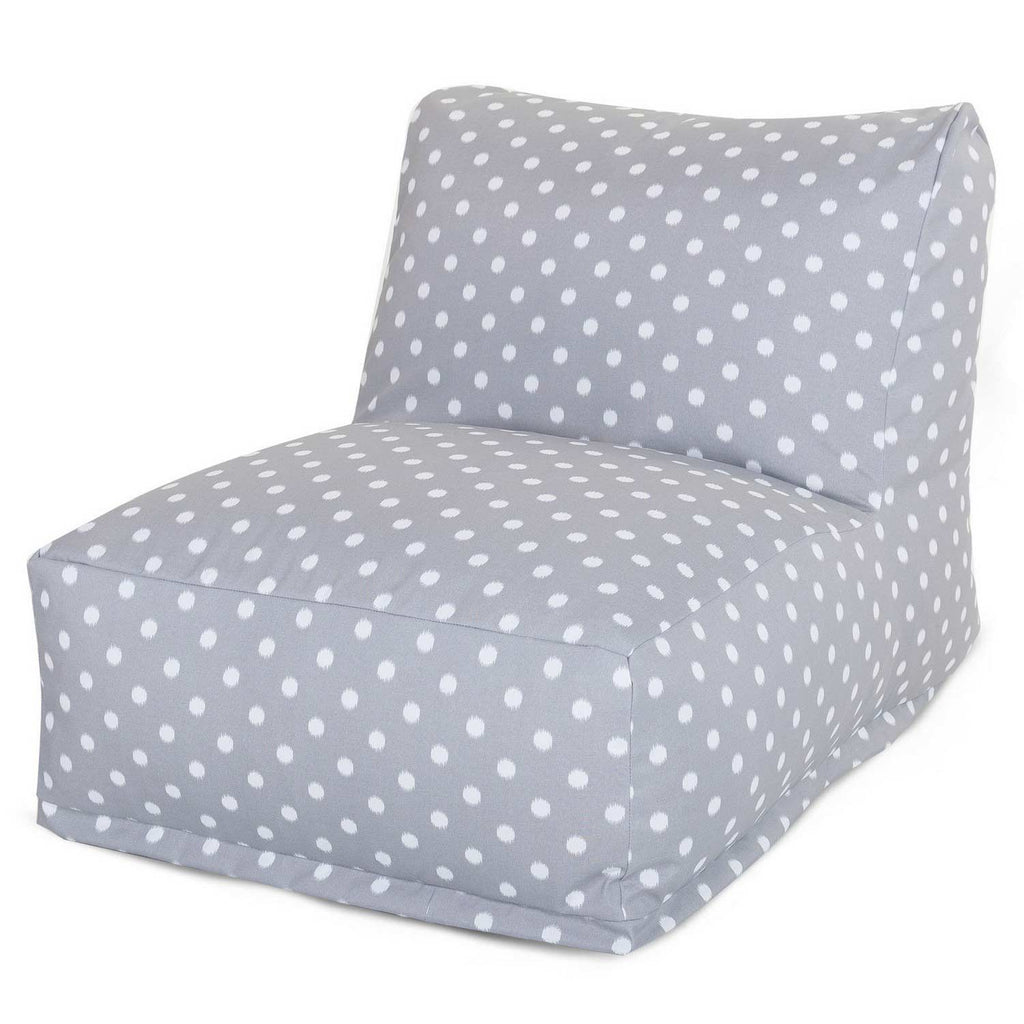 Ikat Dot Outdoor Bean Bag Lounge Chair - Gray