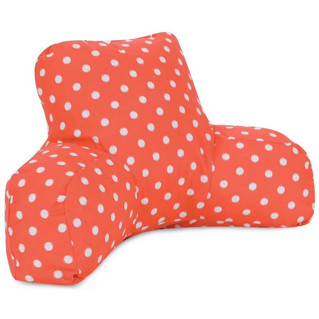 Ikat Dot Outdoor Reading Pillow - Orange