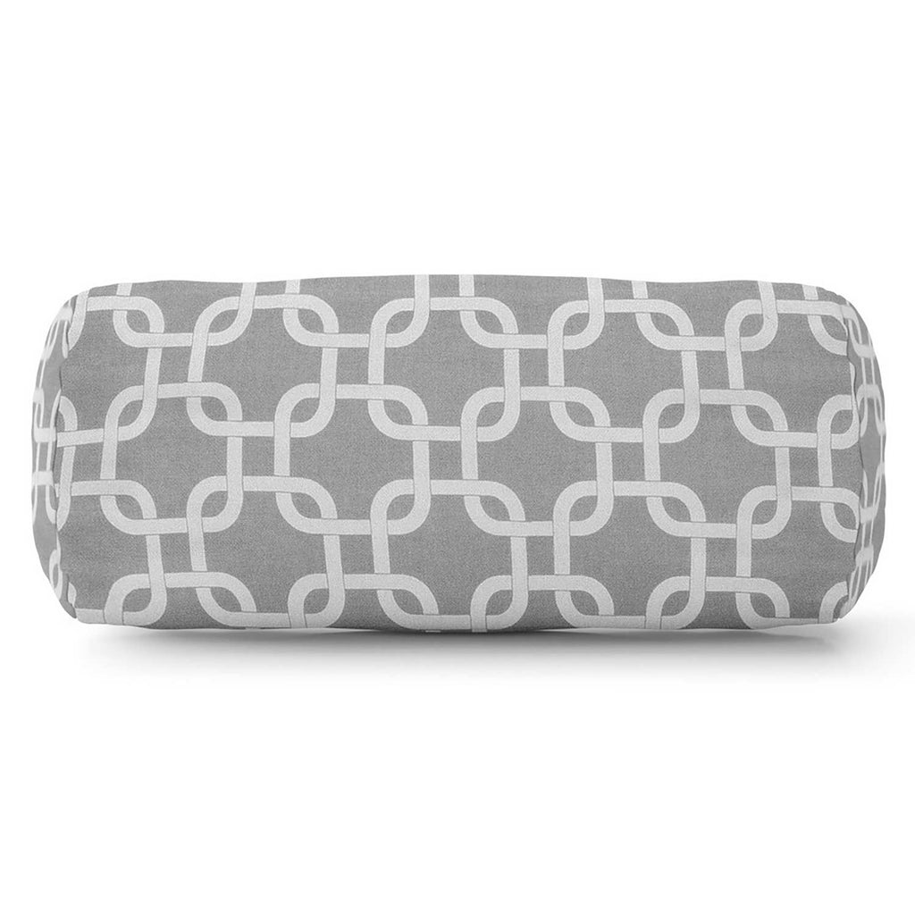 Links Outdoor Round Bolster Pillow - Gray