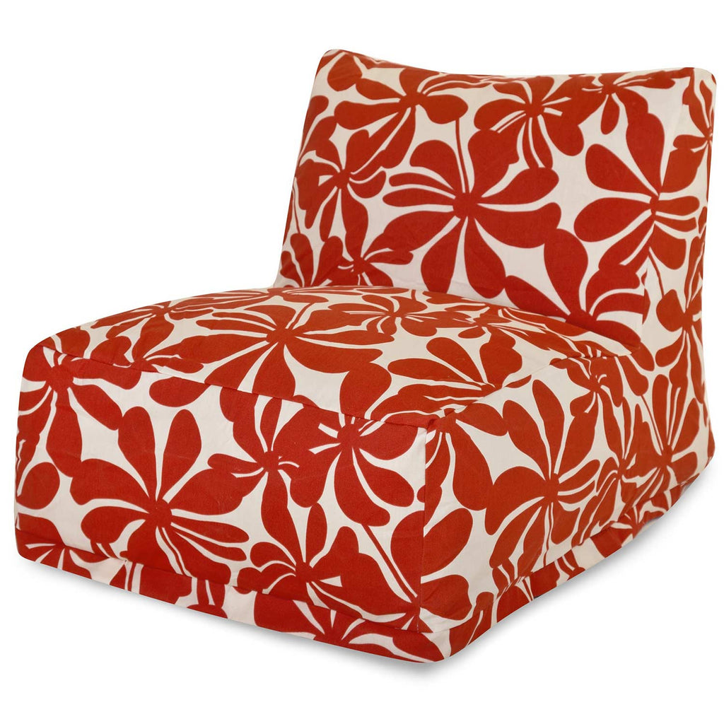 Plantation Outdoor Bean Bag Lounge Chair - Red