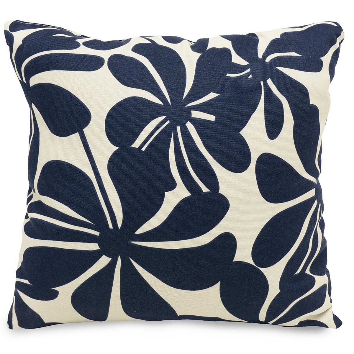Majestic Home Goods Indoor/Outdoor French Quarter Large Pillow, Navy Blue