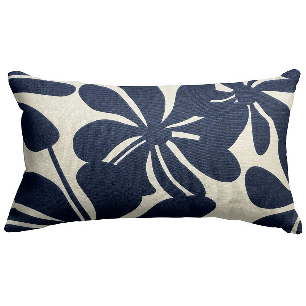 Plantation Outdoor Throw Pillow - Navy Blue (Sm)