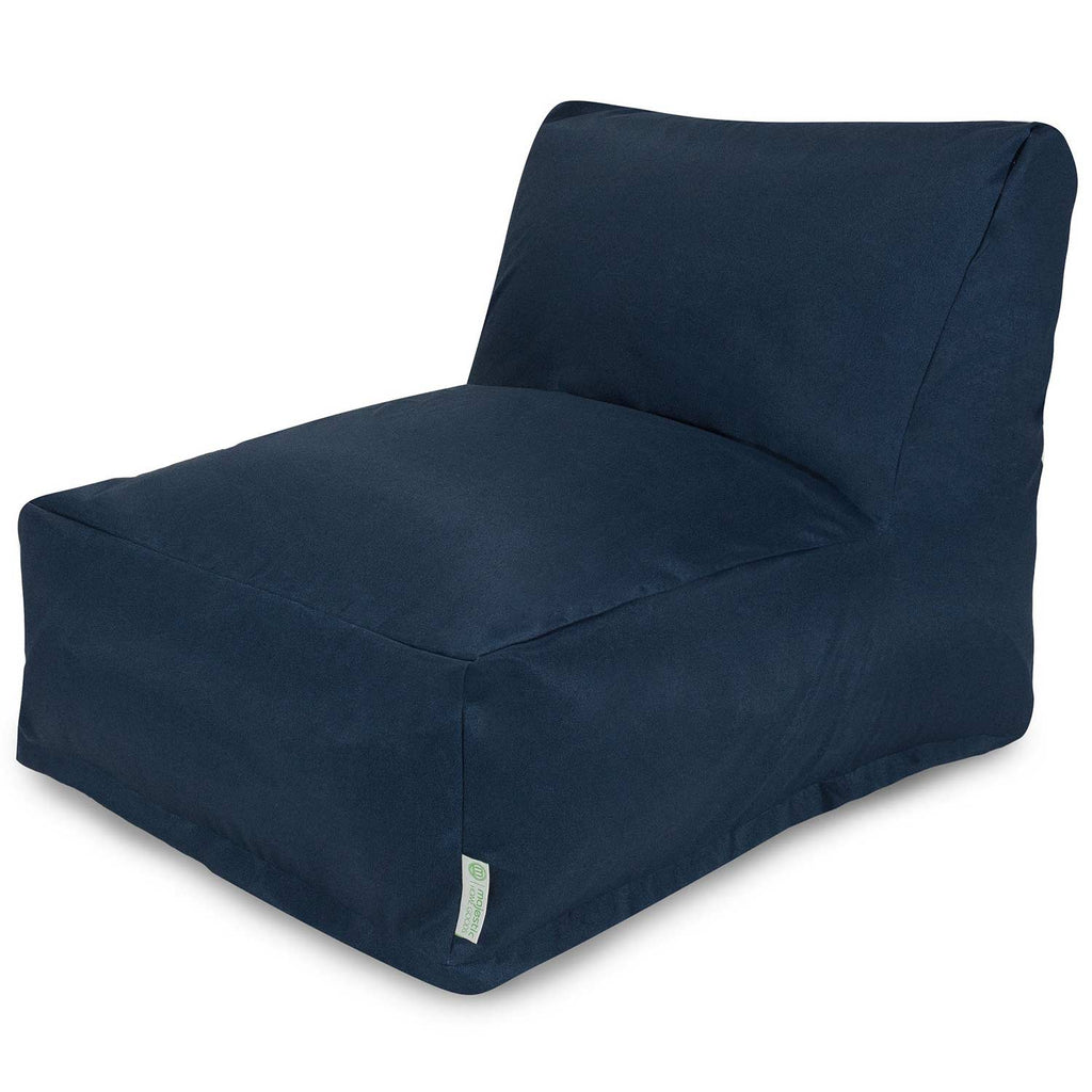 Solid Outdoor Bean Bag Lounge Chair - Navy Blue