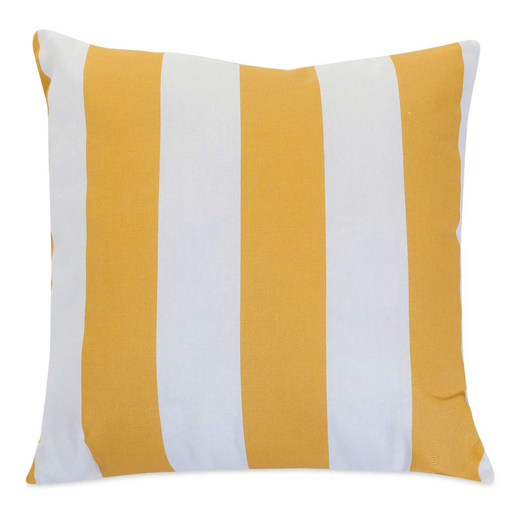 Vertical Stripe Outdoor Throw Pillow - Yellow (Lg)