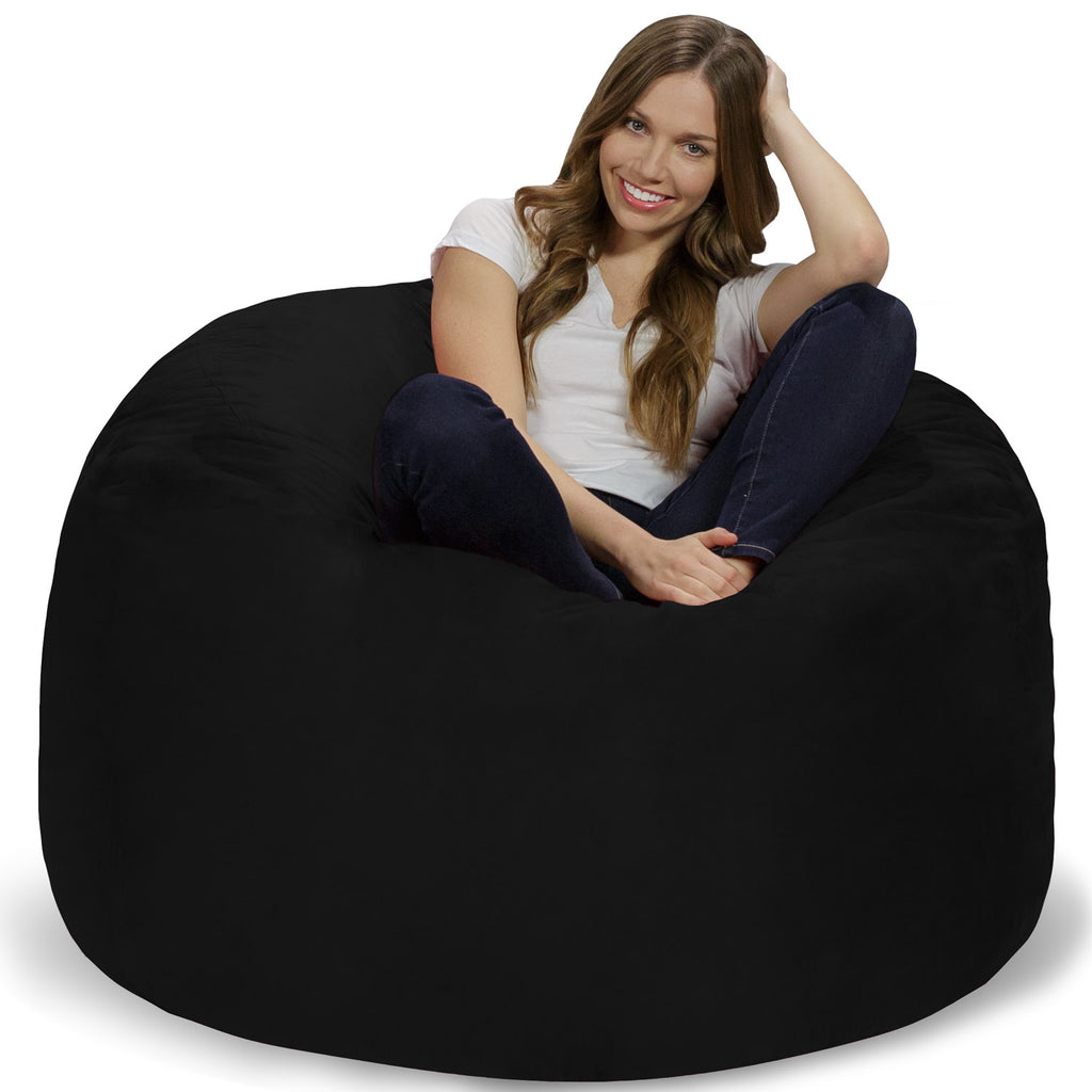 Relax Sacks 4' Big Bean Bag Chair - Black