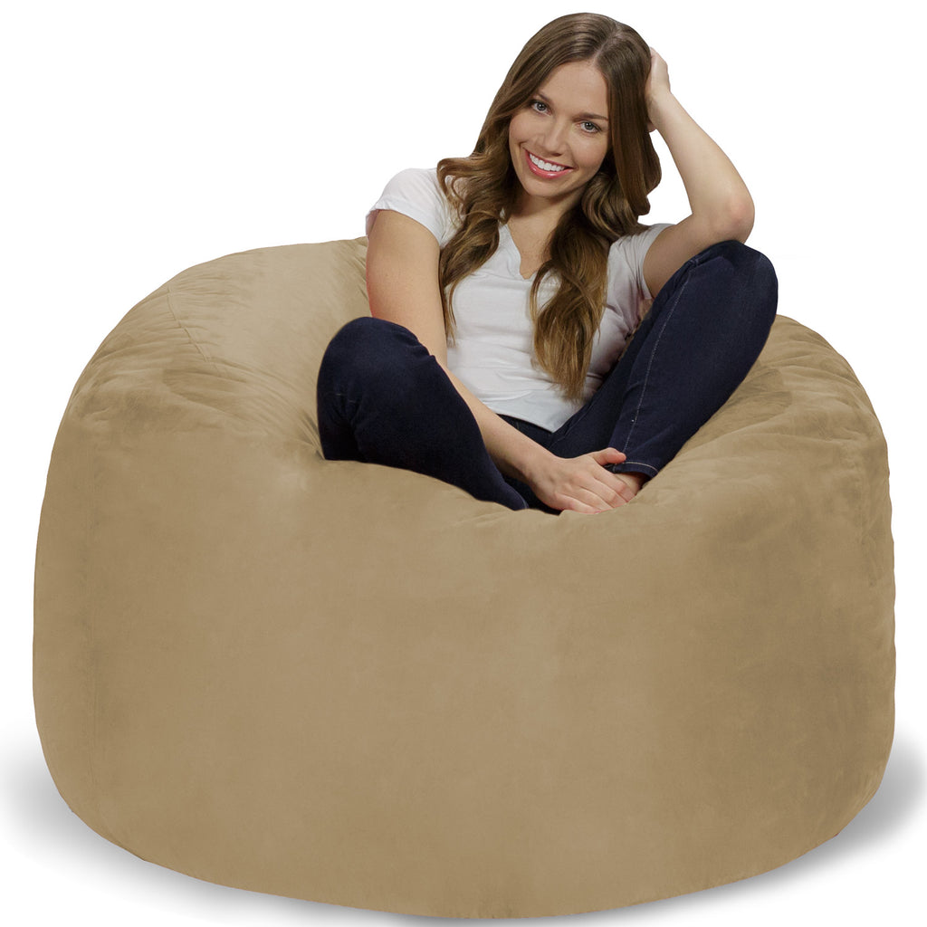 Relax Sacks 4' Big Bean Bag Chair - Camel Tan