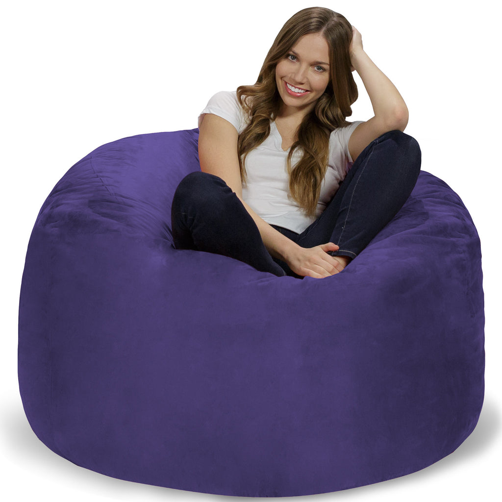 Relax Sacks 4' Big Bean Bag Chair - Violet Purple