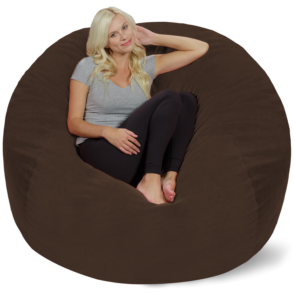 Relax Sacks 5' Oversized Bean Bag Chair - Dark Chocolate