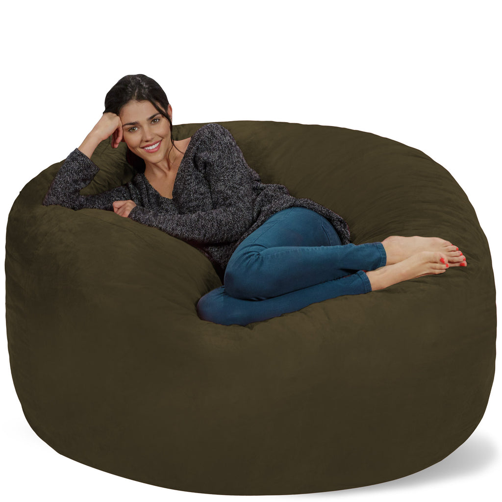 Relax Sacks 5' Oversized Bean Bag Chair - Olive Green