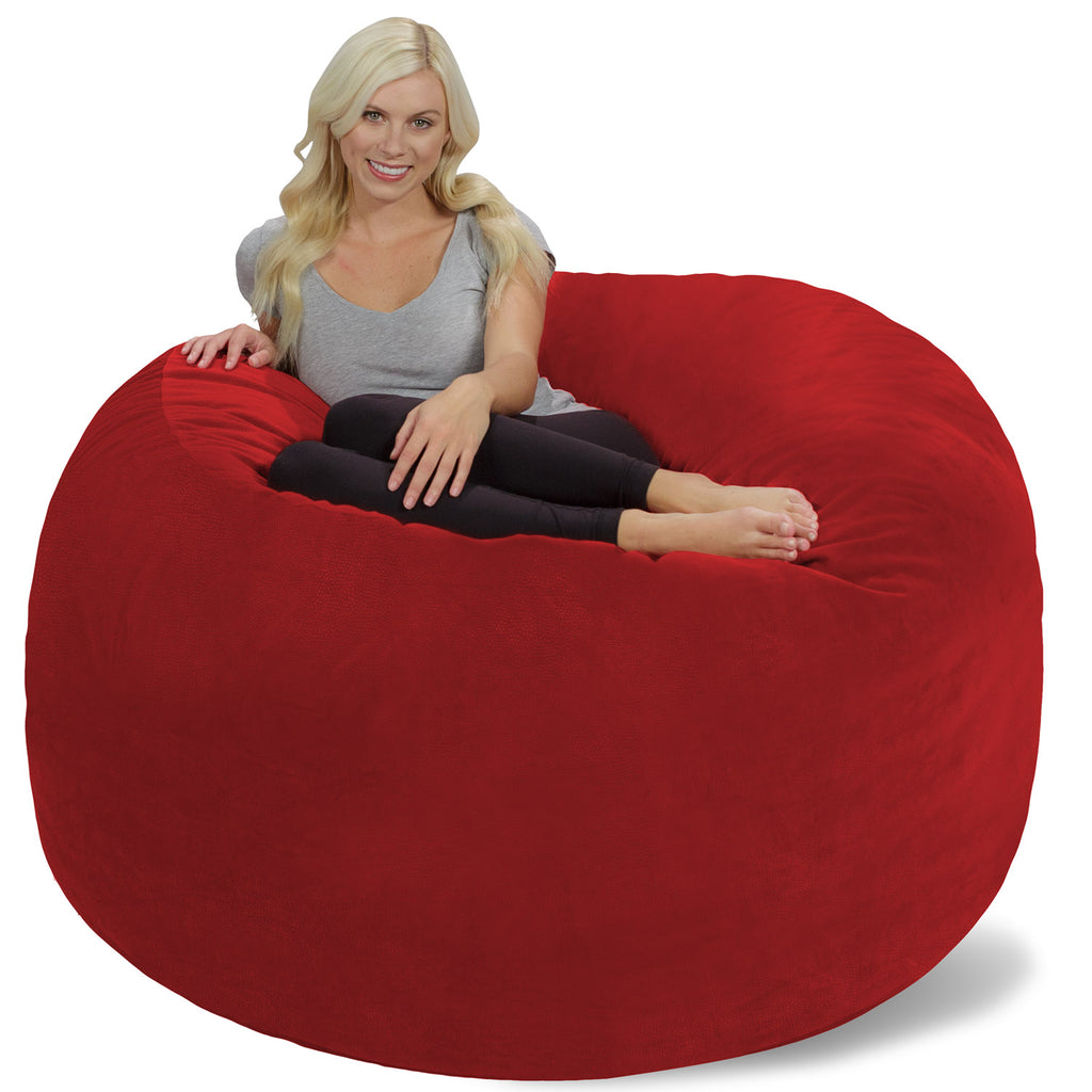 Relax Sacks 6' Large Bean Bag Chair - NY Red
