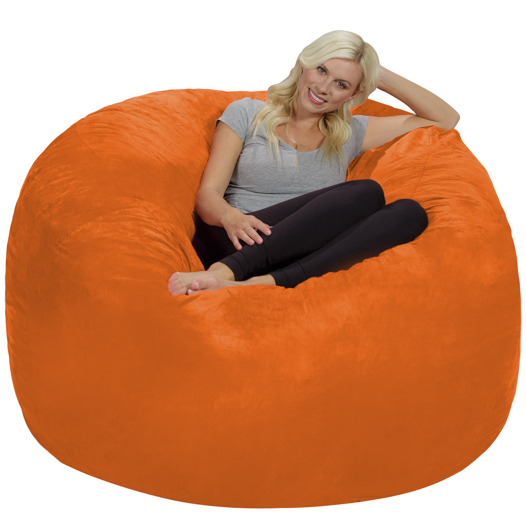 Relax Sacks 6' Large Bean Bag Chair - Orange