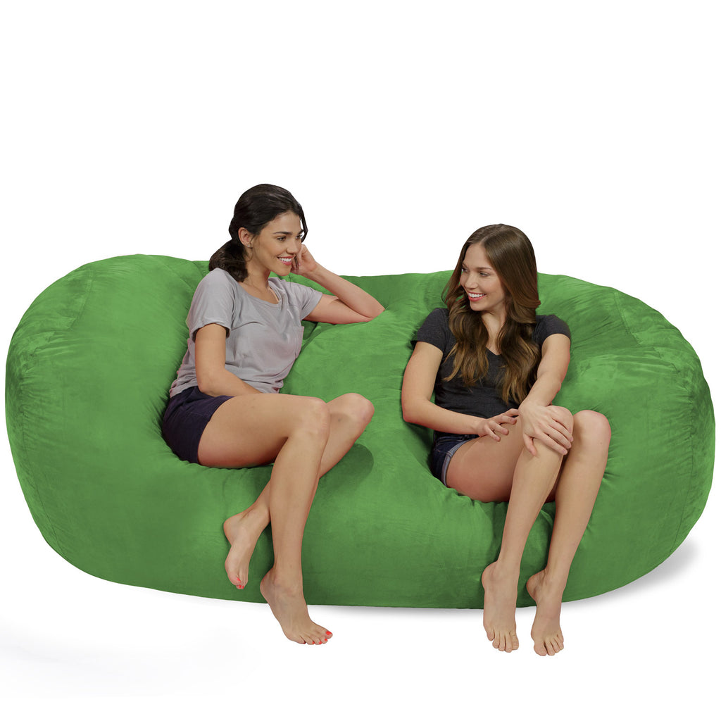 Relax Sacks 7.5' Giant Bean Bag Couch - Kiwi Green