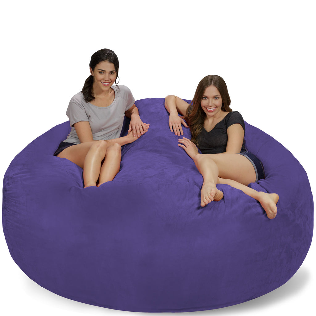 Relax Sacks 7' Giant Bean Bag Chair - Violet Purple