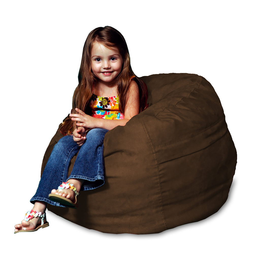 Theater Sacks 2' Mini Sack Kids Bean Bag Chair - Chocolate Brown