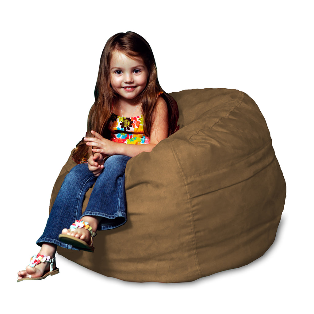 Theater Sacks 2' Mini Sack Kids Bean Bag Chair - Earth Brown