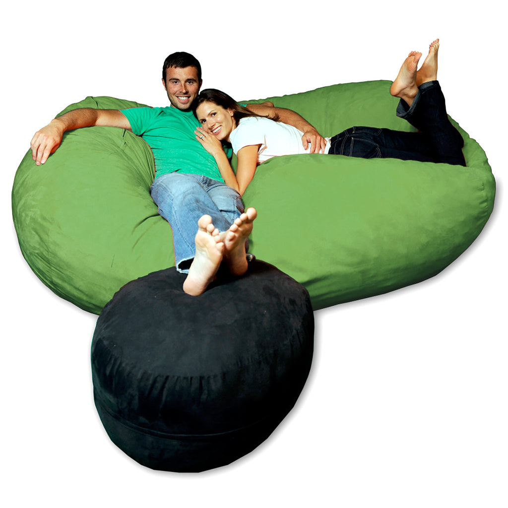 Theater Sacks 7.5' Giant Bean Bag Couch - Lime Green