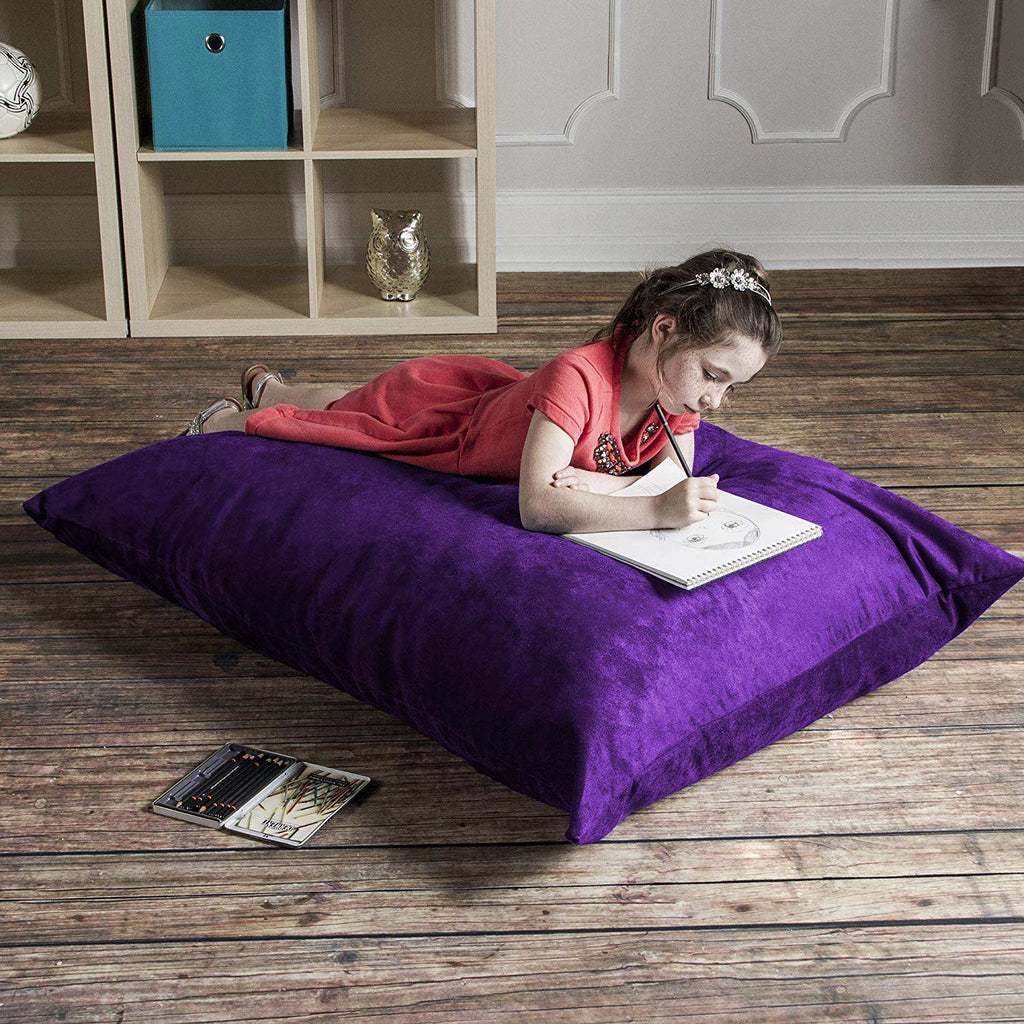 Jaxx 3.5' Pillow Saxx Kids Bean Bag Floor Pillow - Grape Purple