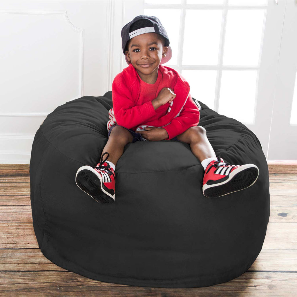 Jaxx 3' Classic Saxx Kids Bean Bag Chair Black - Main Image