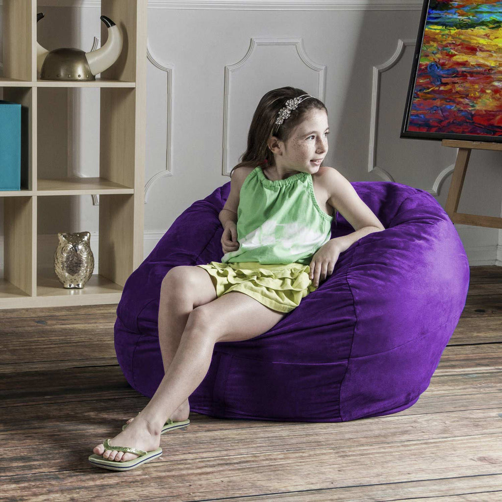 Jaxx 3' Classic Saxx Kids Bean Bag Chair - Grape Purple
