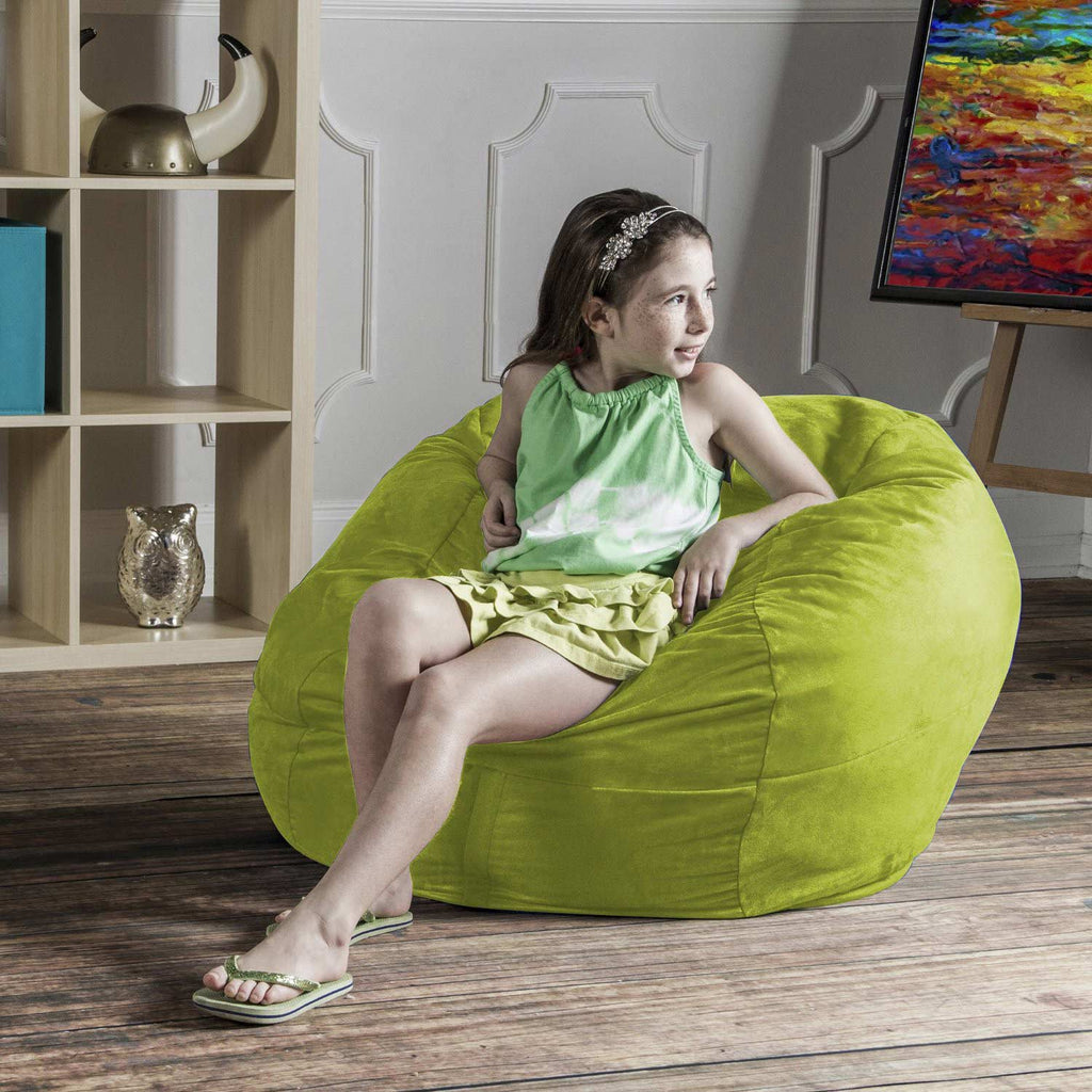 Jaxx 3' Classic Saxx Kids Bean Bag Chair - Lime Green