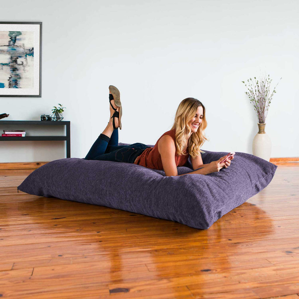 Jaxx 5.5' Pillow Saxx Adult Bean Bag Floor Pillow - Plum Purple