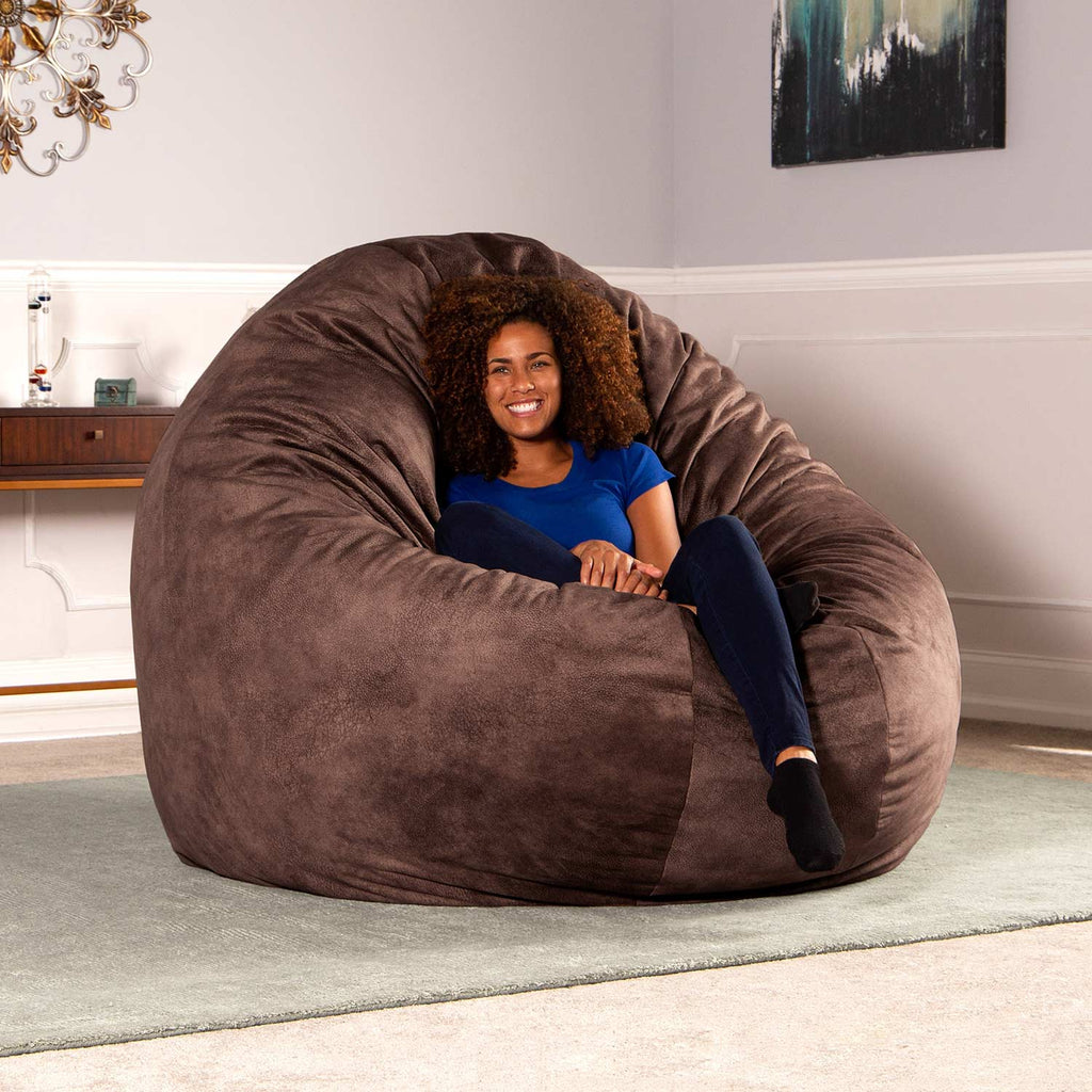 Jaxx 6' Cocoon Adult Bean Bag - Chestnut Brown