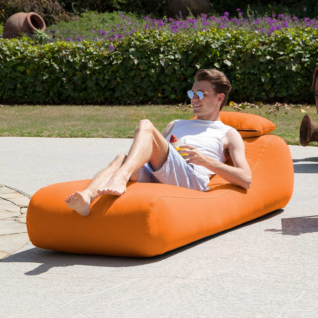 Jaxx Arlo Outdoor Bean Bag Lounge Chair - Tangerine