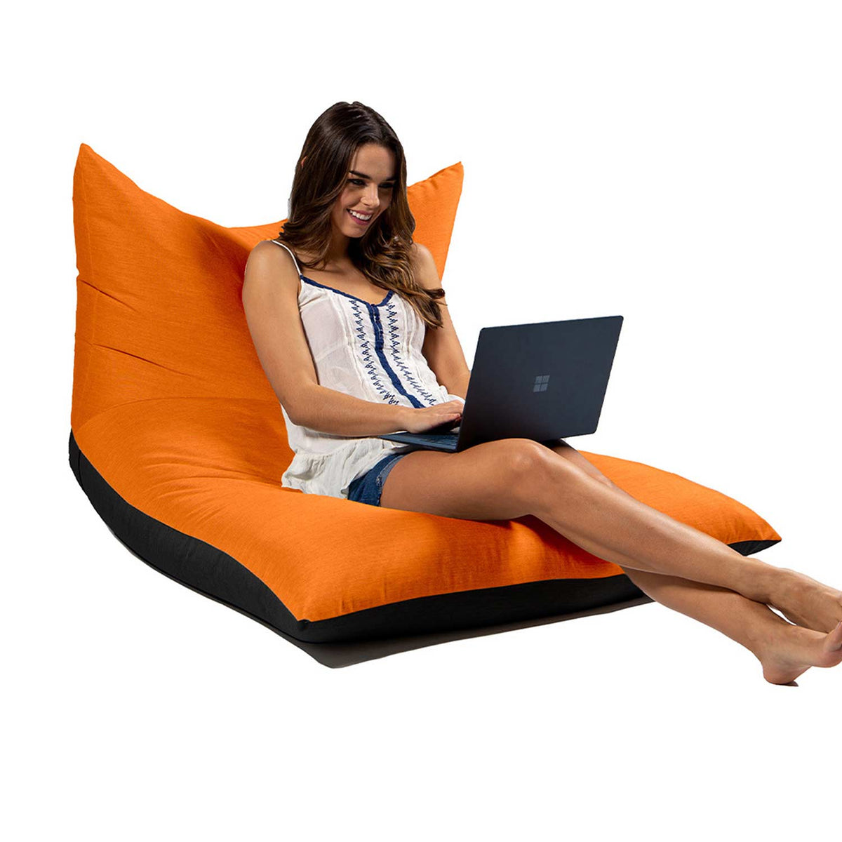 Jaxx Finster Outdoor Bean Bag Lounge Chair - Tangerine