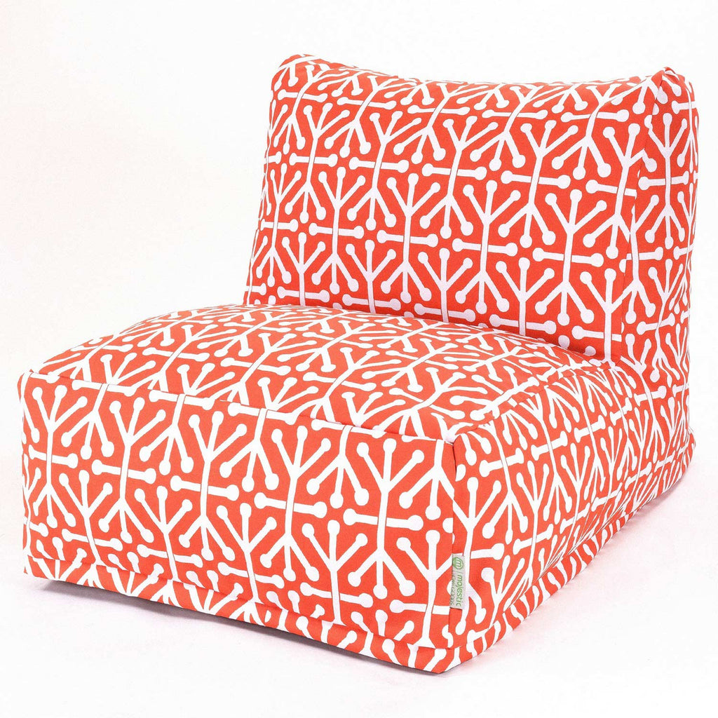 Aruba Outdoor Bean Bag Lounge Chair - Orange