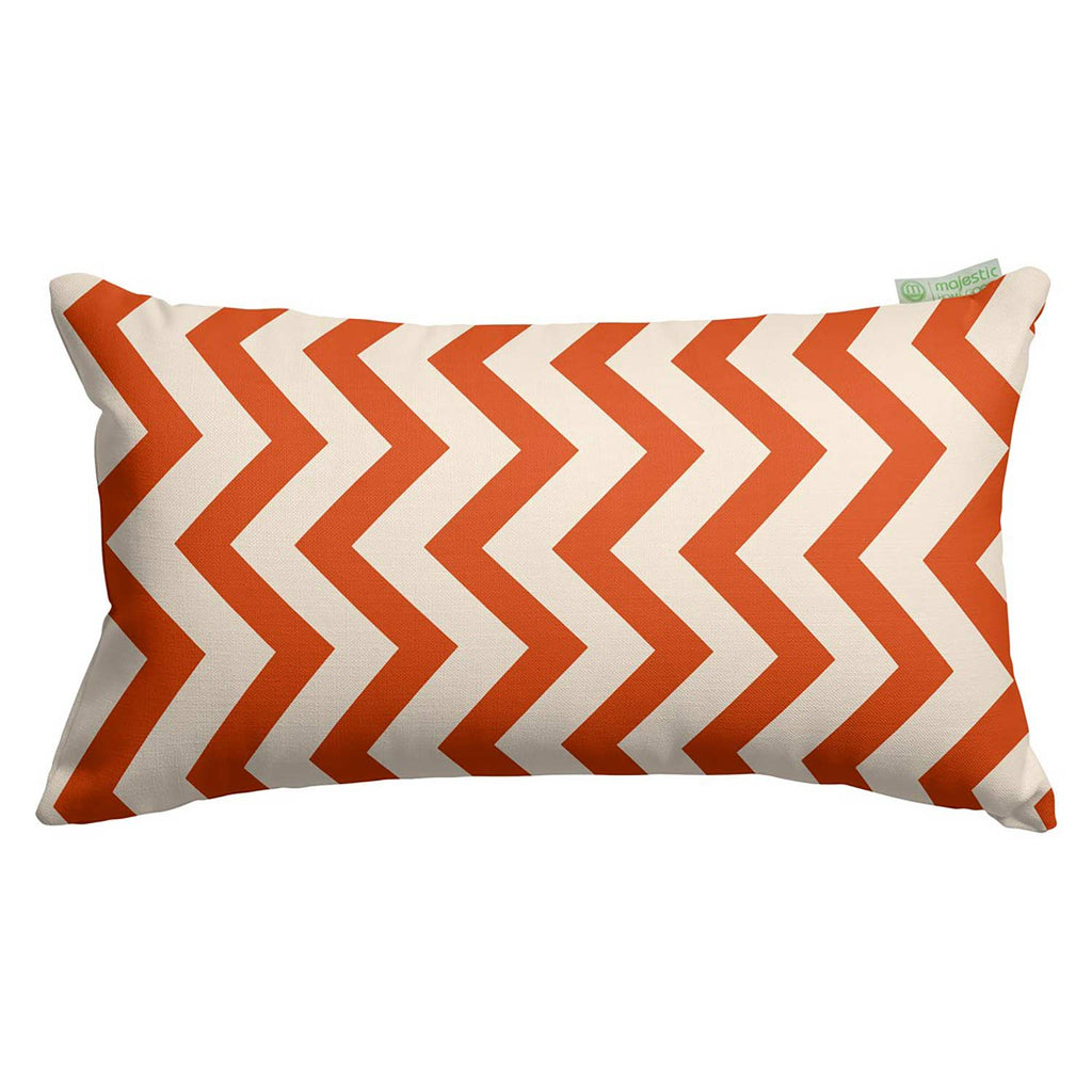 Chevron Outdoor Throw Pillow - Orange (Sm)