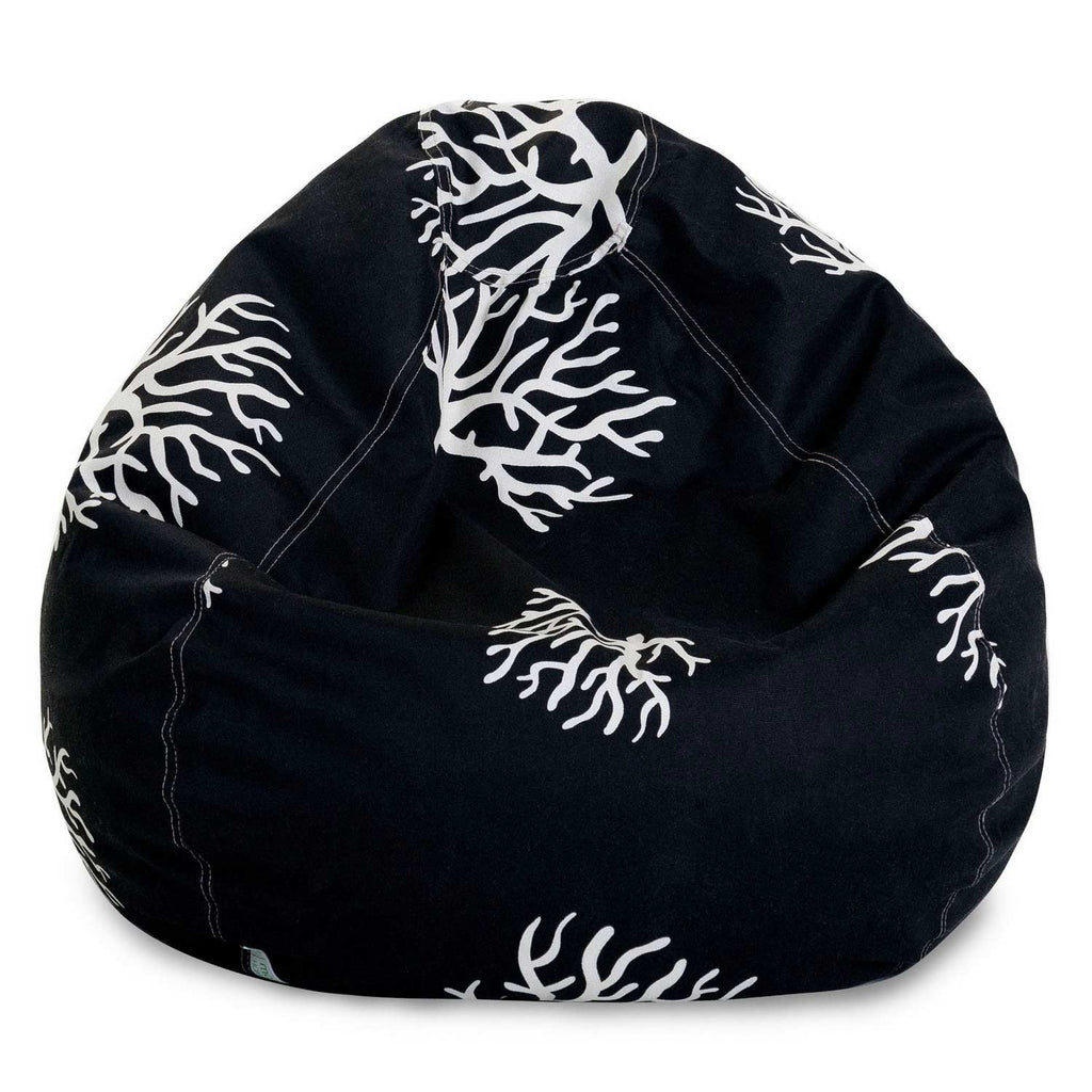 Coral Outdoor Bean Bag Chair - Black (Sm)