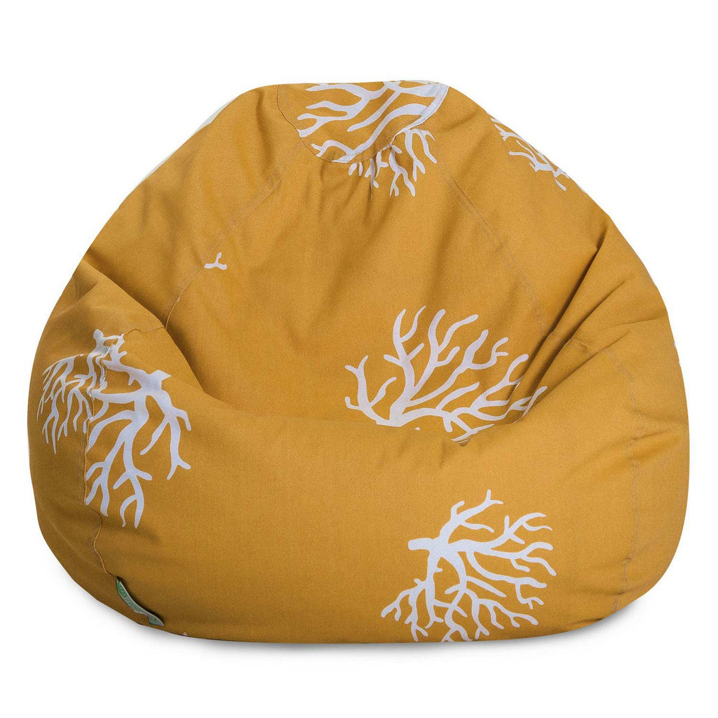 Coral Outdoor Bean Bag Chair - Yellow (Sm)