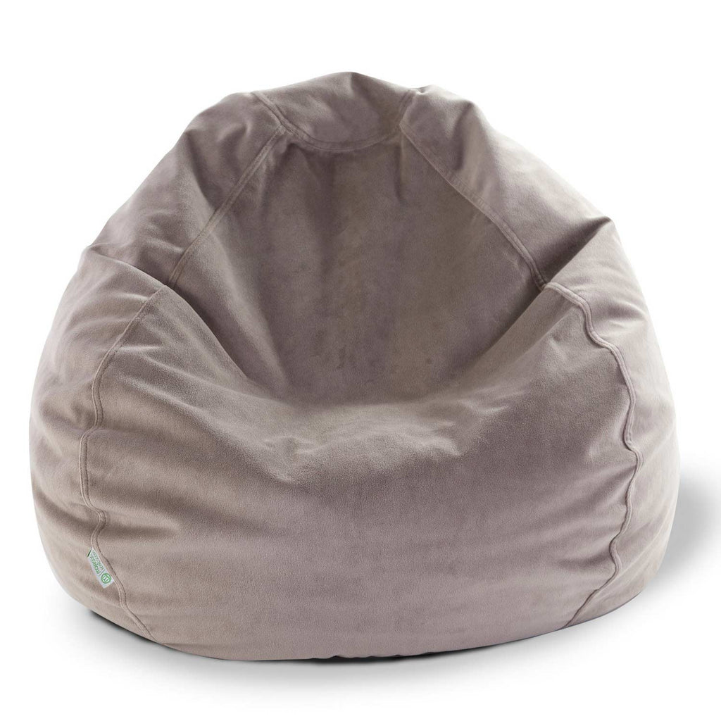 Faux Suede Bean Bag Chair - Steel (Sm)