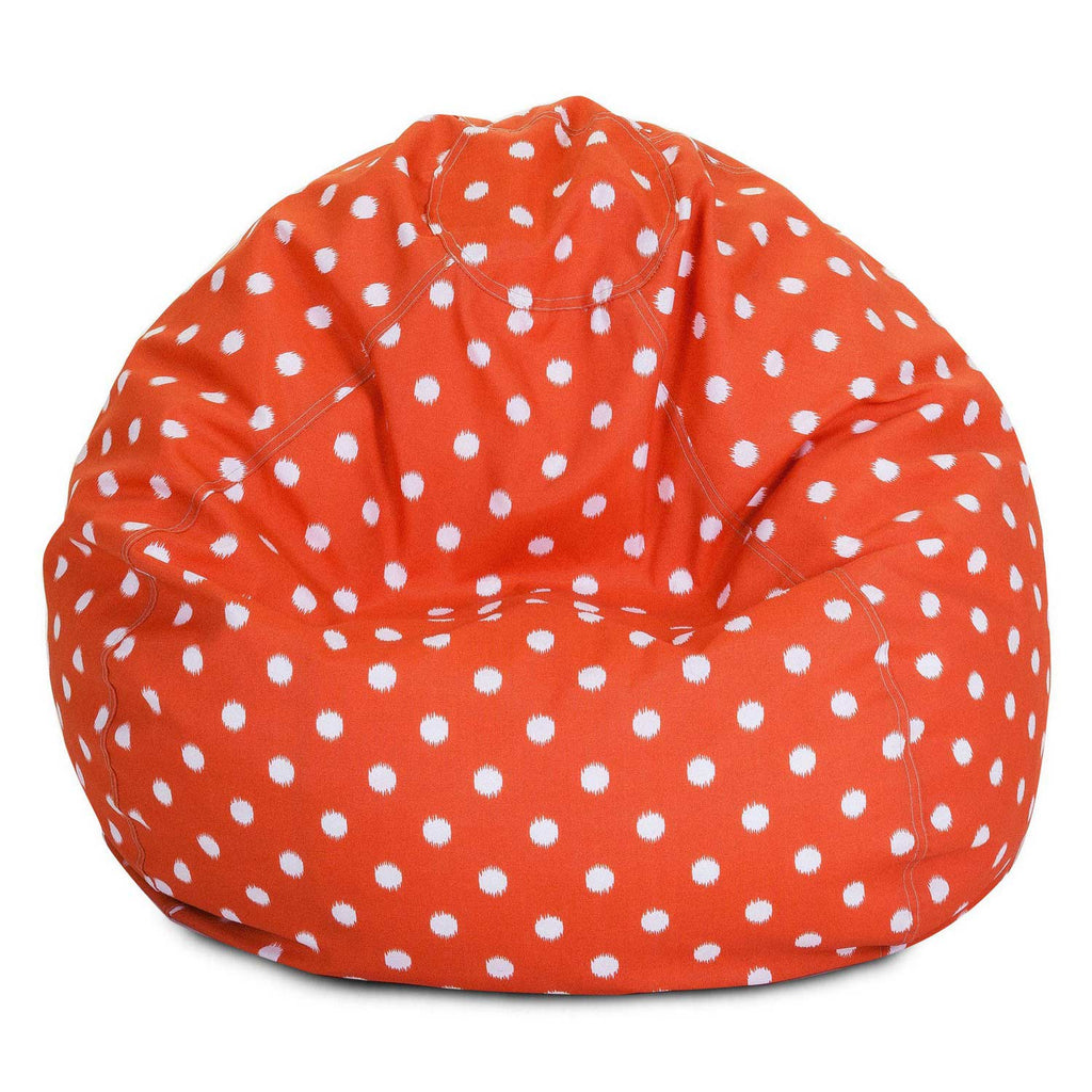 Ikat Dot Outdoor Bean Bag Chair - Orange (Sm)