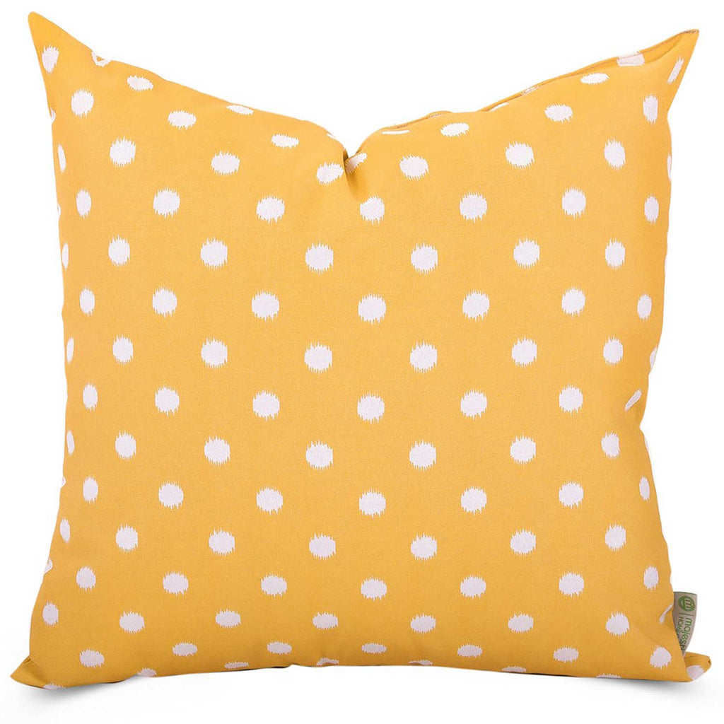 Ikat Dot Outdoor Throw Pillow - Citrus (Lg)
