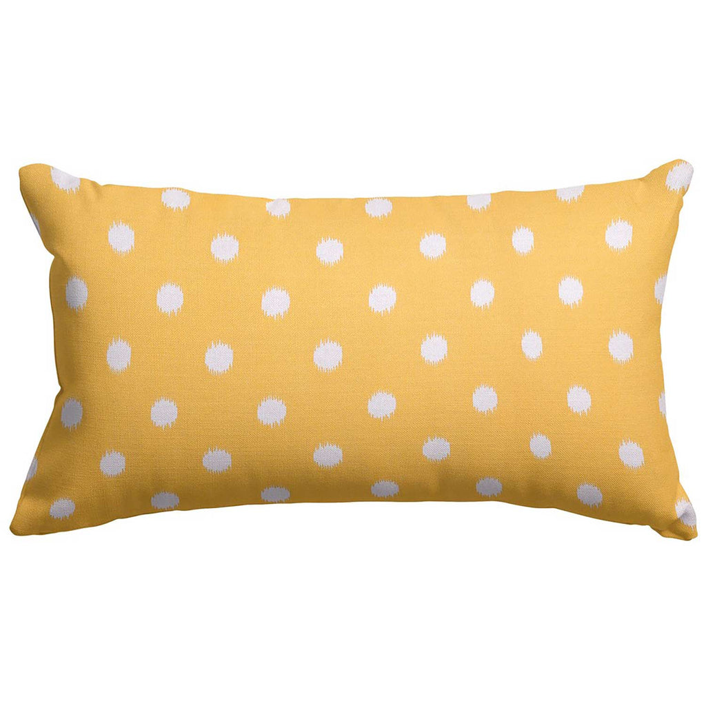 Ikat Dot Outdoor Throw Pillow - Citrus (Sm)