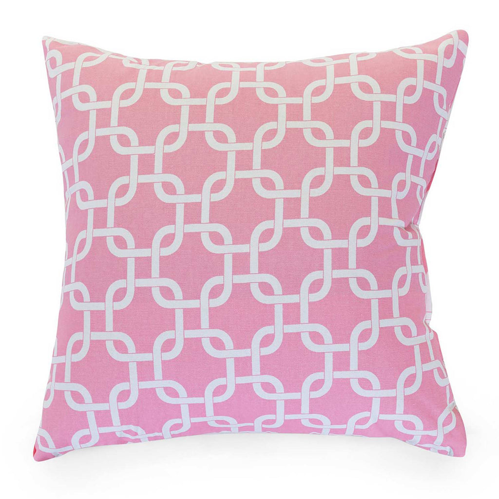 Links Throw Pillow - Pink (Lg)