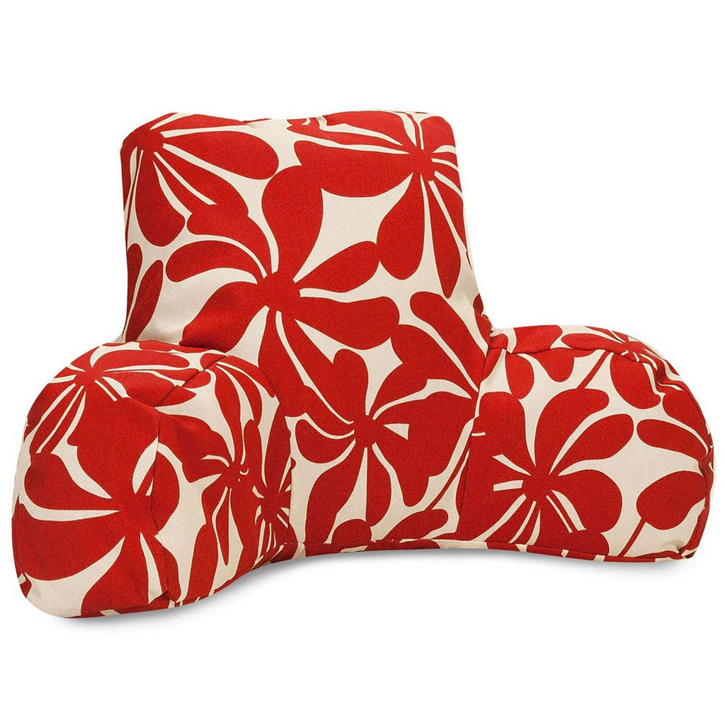 Plantation Outdoor Reading Pillow - Red