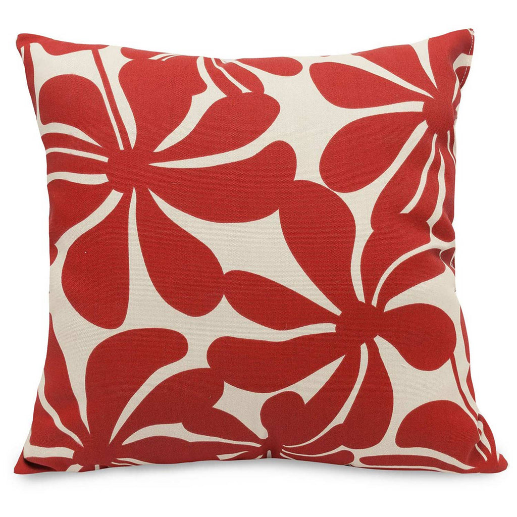 Plantation Outdoor Throw Pillow - Red (Lg)