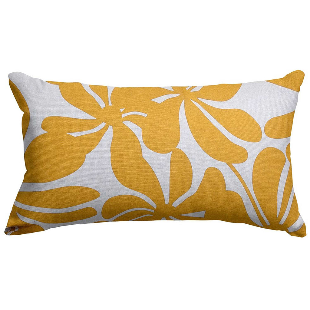 Plantation Outdoor Throw Pillow - Yellow (Sm)