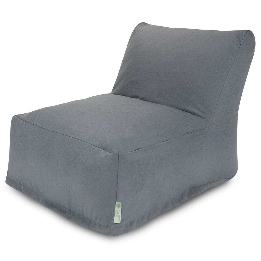 Solid Outdoor Bean Bag Lounge Chair - Gray