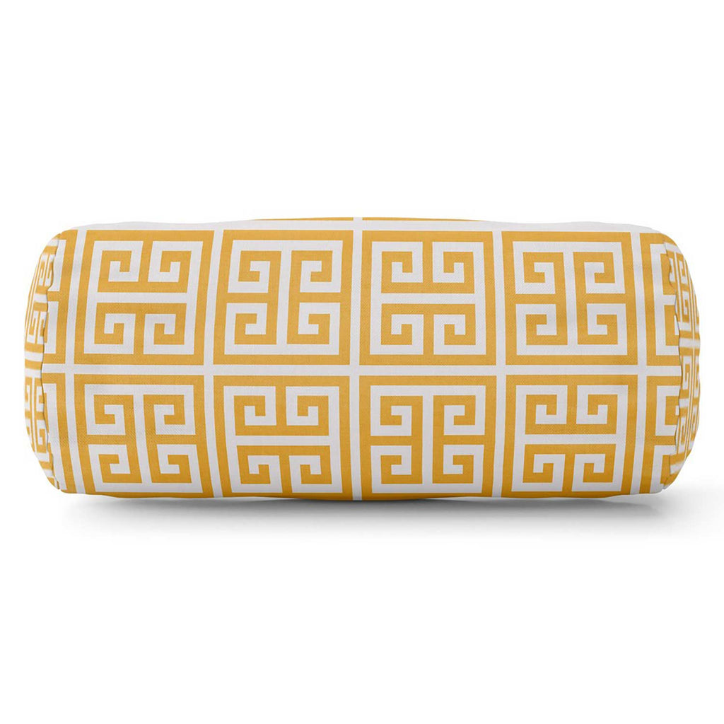 Towers Outdoor Round Bolster Pillow - Citrus