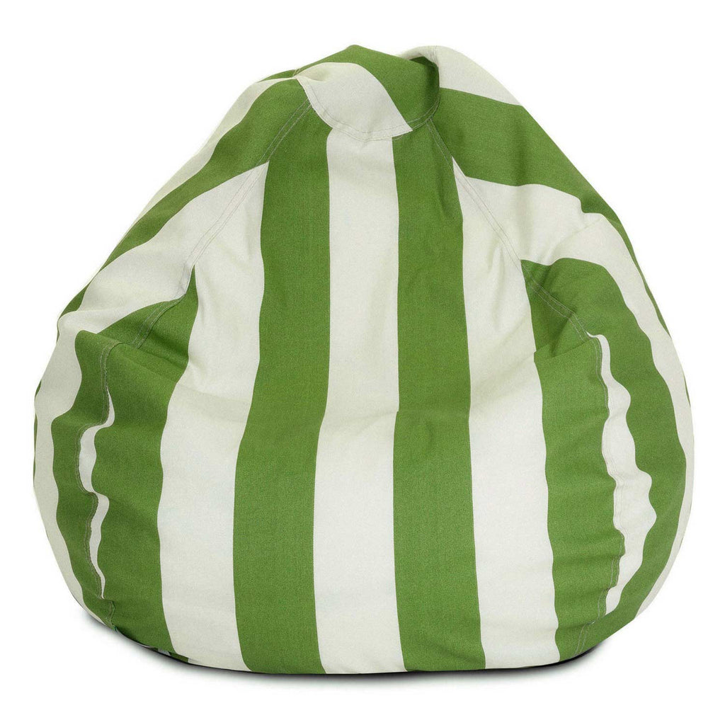 Vertical Stripe Outdoor Bean Bag Chair - Sage Green (Sm)